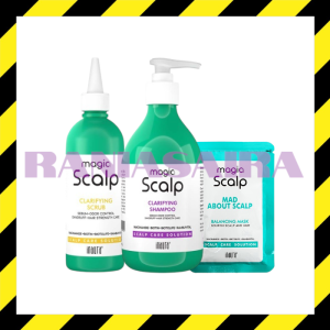 INAURA PAKET Magia Scalp Care Series Scrub 250ml + Shampoo 250gr + Hair Masker 40gr Berketombe Rusak