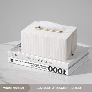 High-end simple desktop household tissue box high appearance level creative storage box（3 colors）