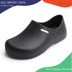 Prelesty Chef Shoes Sepatu Kitchen Pria Waterproof Fashion Sepatu Dapur Anti Licin Clog ORIGINAL Kerja Tahan Minyak 400
