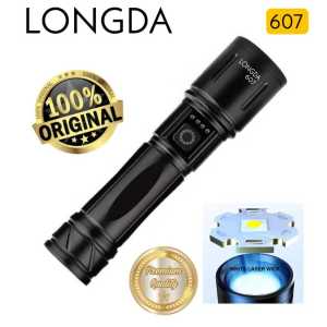 Senter Laser Putih LONGDA 607 Original Premium Quality super terang dan jarak jauh