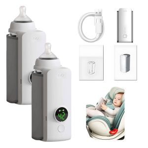 Portable Bottle Warmer 2025 New Upgraded Bottle Warmer Fast-Heating & Long-Lasting Warming UP to 5H Precise Temperature Control Comfortable Baby Feeding on The Go and Travel (1PCS)