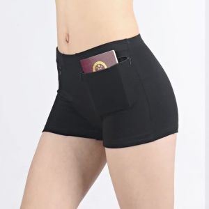 Womens Safety Anti-theft Pants Soft Shorts Cotton er Summer Under Skirt Shorts with Pockets Femme Underwears Safety Shorts
