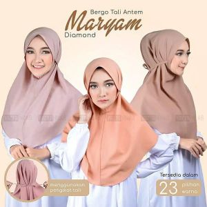 BERGO MARYAM TALI DEWASA M-DIAMOND ARMANY-JILBAB INSTAN