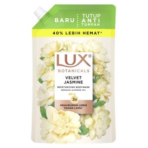 Lux Botanicals Body Wash Sabun Mandi Cair Velvet Jasmine Pouch Refill 800g x2