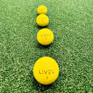 LIVEV CHROME V1 YELLOW (30 Balls) - Golf Ball (Brand New)