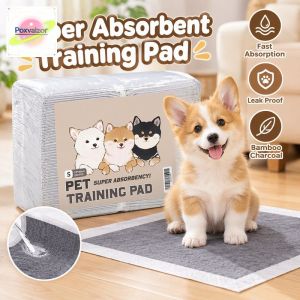 Bamboo Charcoal Dog Pee Pads Disposable Pet Training Mats Super Absorbent Anti Leak Antibacterial Puppy Potty Pads For Dogs Cats
