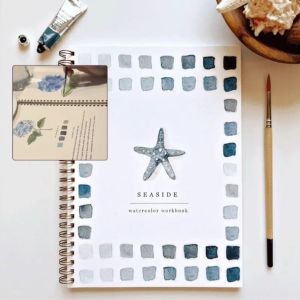Beginner Watercolor Practice Book Aklat ng Practice Watercolor ng Baguhan Bird Outdoor Features 12 Colors Paint  for Kids Adults Teens
