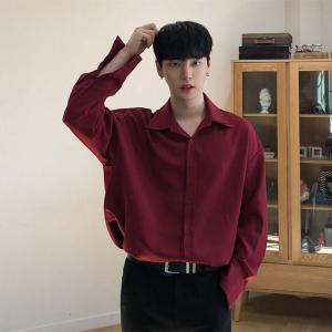 2025 baru baju lengan panjang lelaki kasual musim panas versi korea longgar dan Trend baju nipis