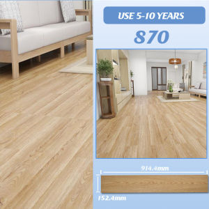 3D vinyl tile floor Sticker Wood Grain Thickened Waterproof Self Adhesive PVC For Flooring Tiles Home decor