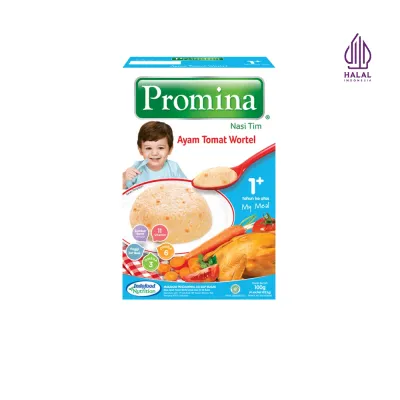 Promina Nasi Tim Ayam Kampung Tomat Wortel New Box 100gr
