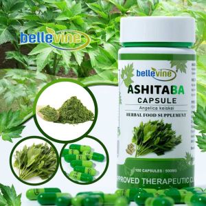 Bellevine Ashitaba Capsules 500mg – 100s | Organic Herbal Food Supplement Antioxidant and Diabetic Support FDA Approved