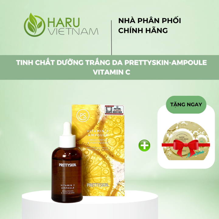 Tinh Chất Dưỡng Trắng Da PRETTY SKIN Ampoule Vitamin C, Dưỡng Ẩm