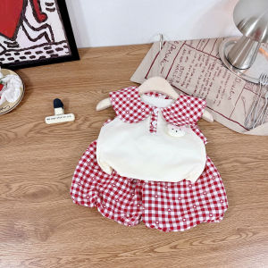 Bộ Sát Nách Bé Gái Tai Thỏ Xinh Xắn Bộ Ba Lỗ Bé Gái Quần Phồng Mặc Mát Mùa Hè Cho Bé 6-16kg