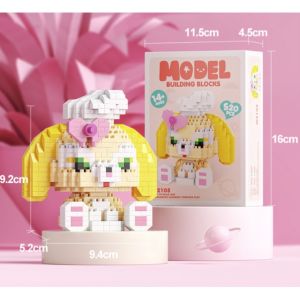 Boo&BubOS Mini Building Blocks | Disney Mickey Mouse Mini Building Blocks | Cartoon Character Doll Toy | Mini Doll Model Puzzle Assembling Grip Toy