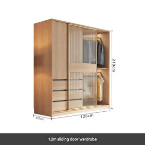 ⚡Wooden Simple Wardrobe Partitions Cupboard Storage Modern Organizer Bedroom Space Saving Closet Cheap Armario Trendy Furniture