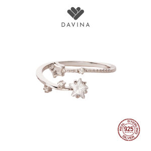 DAVINA Ladies Esra Ring Sterling Silver 925 - Cincin Wanita Perak S925 Bintang Star Adjustable