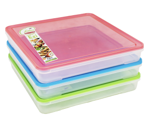 Happyware 30x30cm Graham Bar Container Plasticware Food Keeper High Quality