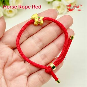Luckycharm168 2027 Adjustable Lucky Sheep Red String Bracelet Chinese New Year Fortune Charm Hand Rope for Women Gift
