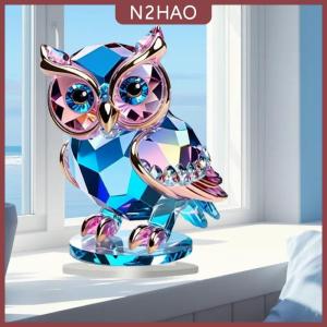 N2HAO Dễ Thương Pha Lê Acrylic Owl Máy Tính Để Bàn Trang Trí 15Cm X 15Cm Động Vật Theo Chủ Đề Trang Trí Nội Thất Trang Trí Thực Tế Và Thuận Tiện