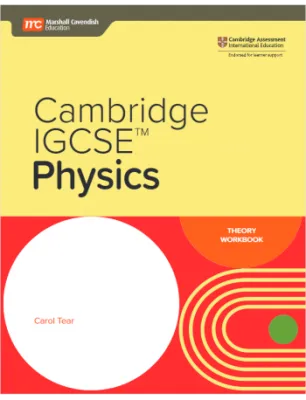MARSHALL CAVENDISH CAMBRIDGE IGCSE PHYSICS WORKBOOK (PRINT + E-BOOK) _ ISBN 9789814927949/9789815027396