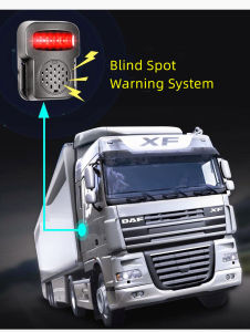 Traffic Truck Blind Spot Warning Blind Light Dead Zone Fade Shadow Area Alarm  Blind zone alarm horn without Probe Sensor IP67