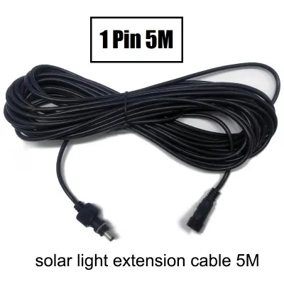 🌻 Local Stock 🌻 Hot Sale LED Solar Light Extension Cable 5 Meter Connector Waterproof Power Cord Male Female Lamp Pelita