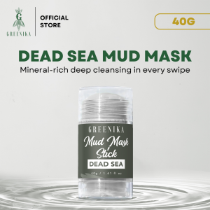 [ DEEP PORE CLEANSING & OIL CONTROL CLAY MASK ] Greenika Dead Sea Mud Mask Stick – Blackhead Remover Hydrating & Detoxifying Face Mask – Enriched with Dead Sea Minerals for Skin Purification Acne Control & Anti-Aging – Easy-to-Use Skincare Stick