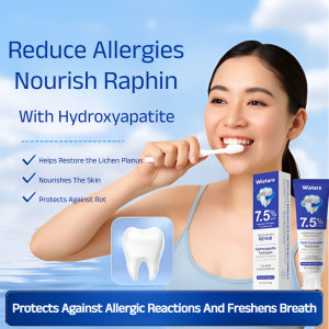 Nano Hydroxyapatite Fluoride-Free Toothpaste Advanced Enamel Protection and Repair Protection of Tooth Enamel纳米羟基磷灰石修复牙膏