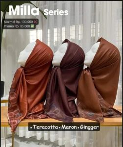TERMURAH HIJAB JOURNAY MILLA SERIES / HIJAB SEGI EMPAT WANITA MILLA SERIES BY JOURNAY