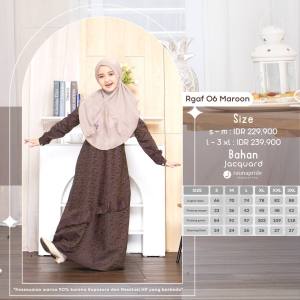 Rauna Sarimbit Keluarga Katun Jacquard / SR-06 Maroon / Fashion Muslim