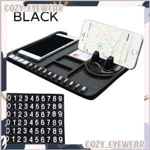 Multi function Car Dashboard Anti Slip Mat Sticky Pad GPS Phone Holder Stand Parking Phone Number Plate Auto Accessories