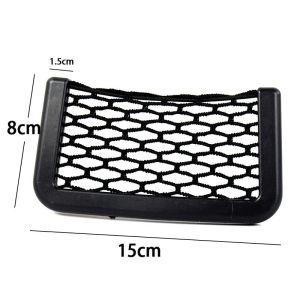 Getmore Car Accessory Seat Side Back Storage Net Bag Phone Holder Pocket Organizer