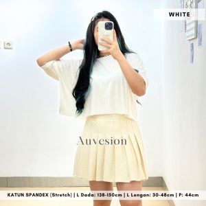 4745 SADTUR JUMBO EVERYDAY BASIC KAOS SPANDEX CROP TOP