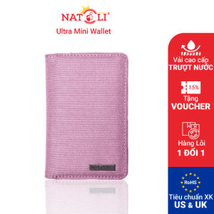 Ví nữ cầm tay mini Cube Mini Wallet V6 chính hãng NATOLI bóp đựng tiền nhỏ gọn bỏ túi nhiều ngăn chống nước cao cấp
