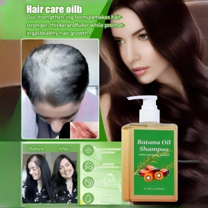 🌿【Plant Hair Care】Batana Oil Rosemary Shampoo Deep Cleansing Hair Follicle Shampoo Strong Anti-Hair Loss Oil Control Anti-Dandruff Itching Natural Plant Essence