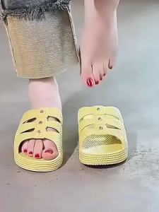 [Free Shipping] 2025 Summer New Anti-Slip Sandals for Women Wedge Heel Anti-Slip Mom Shoes Plastic Workshop Work Sandals Nurse Sandals