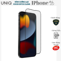 Miếng Dán Cường Lực Cho iPhone 16/ iPhone 16 Plus/ iPhone 16 Pro/ iPhone 16 ProMax UNIQ OPTIX  VIVID CLEAR Kèm Khung Dán. 