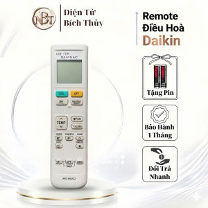 Điều khiển điều hoà DAIKIN Mã 07 ARC480A32 remote máy lạnh DAIKIN inverter - tặng pin - T&U Remote
