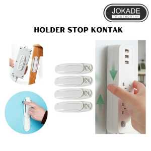 HOLDER GANTUNGAN STOP KONTAK ALAT PEREKAT PAPAN COLOKAN STOP KONTAK MULTIFUNGSI