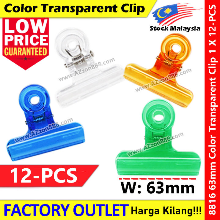 Transparent Bulldog Clip Binder Clip Binding Clip Plastic Paper Clip ...