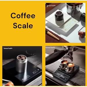Black White Digital Kitchen Scale 3kg Electronic Weighting Digital Coffee Scale with Timer
