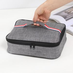 YGSFW lunch box bag lunch bag lunch bags boxes thermal bag Functional Portable Large Waterproof Simple Oxford Insulation Bag Food Thermal Bag Milk Bottle Case Lunch Bag
