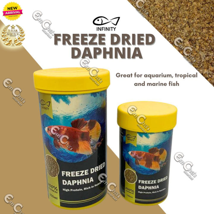 INFINITY FREEZE DRIED Daphnia for All Tropical Fish Food(ff)Goldfish
