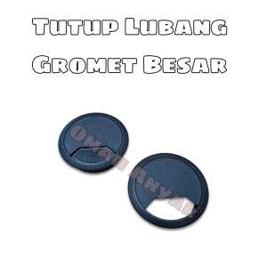 Tutup Lubang Kabel Besar Komputer Gromet Grommet Hitam