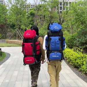 Thể thao ngoài trời 90L Ba lô nam mới ba lô du lịch dung tích lớn túi đi bộ nguồn