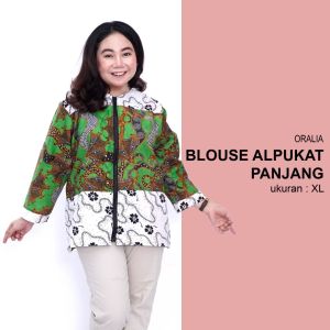 Atasan Batik Blouse Big Size Lengkap L-XL-2L-3L-4L-5L-6L-7L Model Blus Jumbo Seragam Batik / Atasan Big Size / Blus Batik Jumbo Kerja Wanita / Pakaian Kerja Jumbo Wanita Formal
