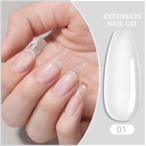 Nail Extension Gel Pink White Clear Nail UV Gel Semi Permanent Nail Finger Quick Builder Extension Form Tips Nail Art Tool 8ml/15ml