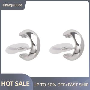 Omaga 1Pair Simplicity Temperament Ear Clips Vintage Cute Cartilage No Pierced Clip Earrings For Women Girls Jewelry Accessories Gifts