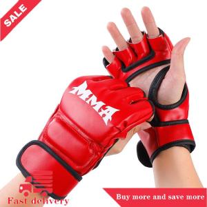 [COD] Găng tay đấm bốc Găng tay nửa ngón tay dày găng tay người lớn đấm bao cát chiến đấu Găng tay chiến đấu