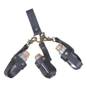 Witch Potion Bottle with Leather Holder and Cork Stopper Wizard Costume Cosplay Accessories for Halloween Cosplay
